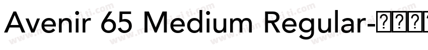 Avenir 65 Medium Regular字体转换